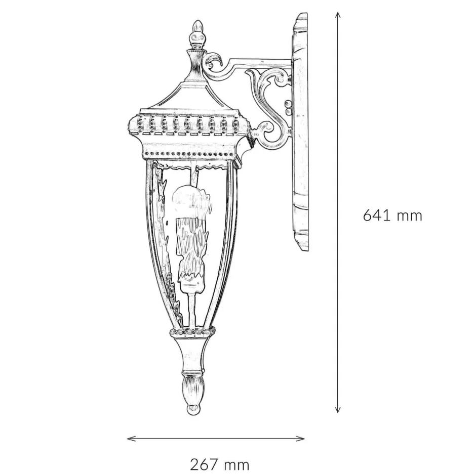 Elstead Außenwandleuchte LUCRETIA Vintage Design IP44 E14< Vintage Lampen|Gartenlaternen