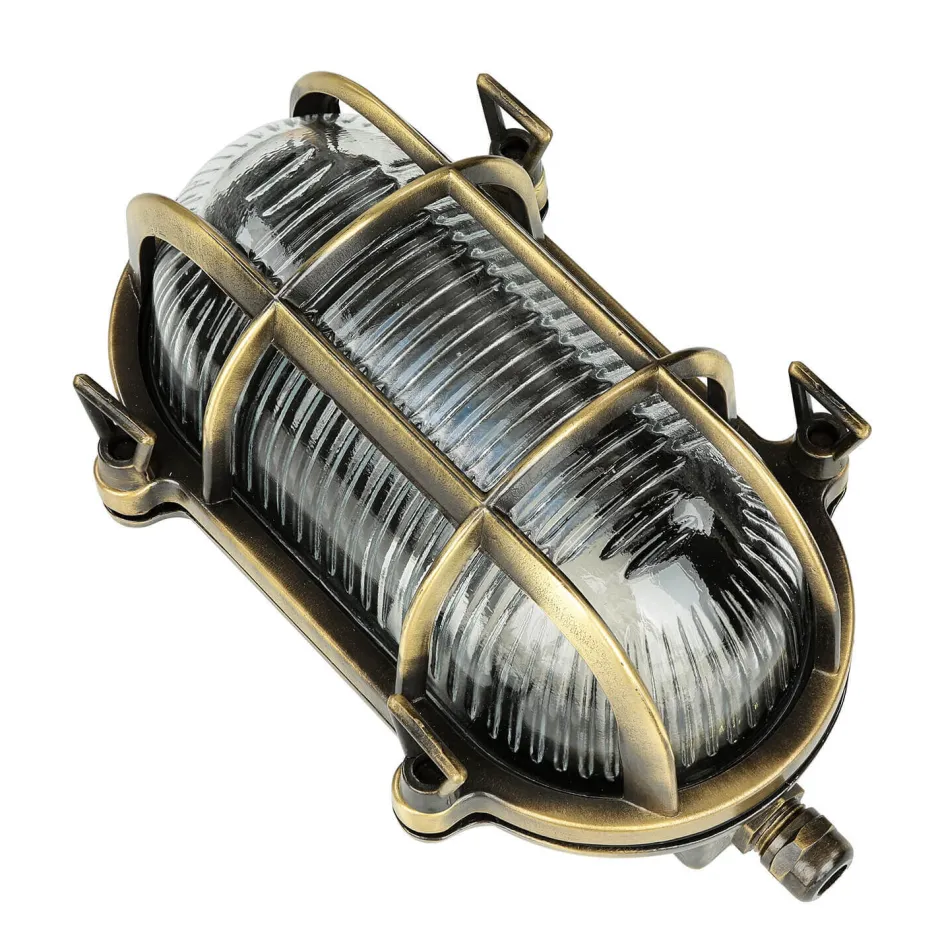 Lido Außenwandleuchte Messing Antik Premium SKIATHOS< Rustikale Lampen|Metall Lampen