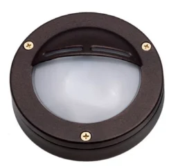 Lido Außenwandleuchte Messing Glas GX53 IP64 rund Rostbraun Antik< Außenwandleuchten|Rustikale Lampen