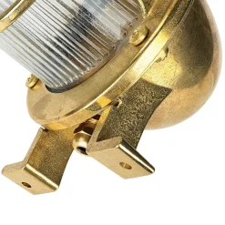 Lido Außenwandleuchte Messing IP64 Maritim Haus SANTORIN< Außenwandleuchten|Rustikale Lampen