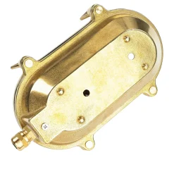 Metall Lampen|Messinglampen*Lido Außenwandleuchte Messing oval IP64 Maritim Haustür