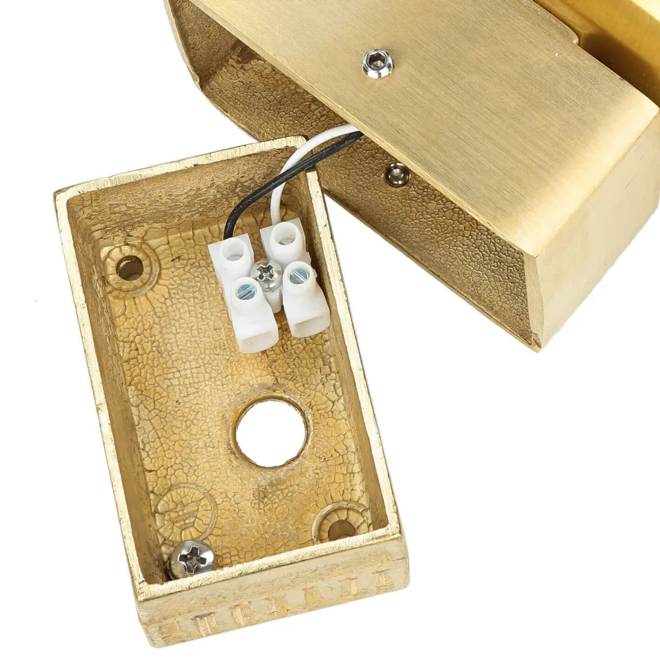 Lido Außenwandleuchte Modern aus Messing GU10 rund Haus< Außenwandleuchten|Moderne Lampen