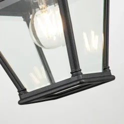 Metall Lampen|Vintage Lampen*Elstead Außenwandleuchte Schwarz H: 33,4 cm IP44 Vintage Design