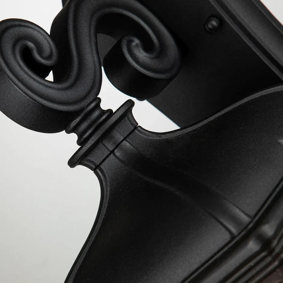 Metall Lampen|Vintage Lampen*Elstead Außenwandleuchte Schwarz H: 33,4 cm IP44 Vintage Design