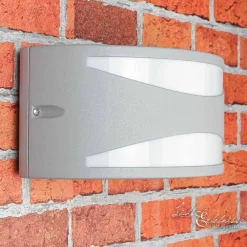 Lido Außenwandleuchte Silber aus Aluminium E27 LIMNOS< Außenwandleuchten|Moderne Lampen