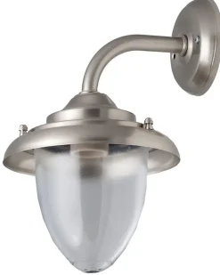 Außenleuchten Antik|Außenwandleuchten*Lido Außenwandleuchte Terrasse Hof Nickel Echt-Messing