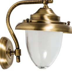 Lido Außenwandleuchte Terrasse Haus Messing Maritim IP43< Außenleuchten Antik|Außenwandleuchten