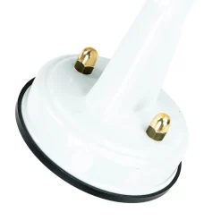 Außenleuchten Antik|Außenleuchten Messing*Lido Außenwandleuchte Weiß IP64 Glas Echt-Messing E27