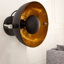 Invicta Interior Außergewöhnliche Wandlampe Retro rund E27< Wandleuchten|Flurlampen