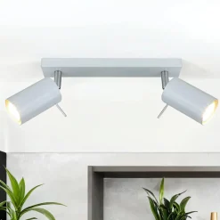 Deckenleuchten|Flurlampen*Easylight Aufbau Spotstrahler ETNA in Weiß 2-flmg