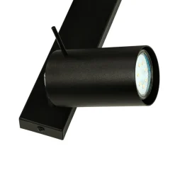 Wohnzimmerlampen|Moderne Lampen*Sollux Aufbau Spotstrahler ETNA in Schwarz 3-flmg