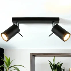 Deckenleuchten|Flurlampen*Easylight Aufbau Spotstrahler ETNA in Schwarz 2-flmg