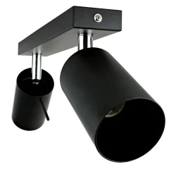 Deckenleuchten|Flurlampen*Easylight Aufbau Spotstrahler ETNA in Schwarz 2-flmg