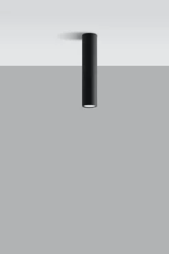 Moderne Lampen|Küchenlampen*Sollux Aufbauleuchte Schwarz Ø6cm H:30cm GU10 Metall LUTATIA