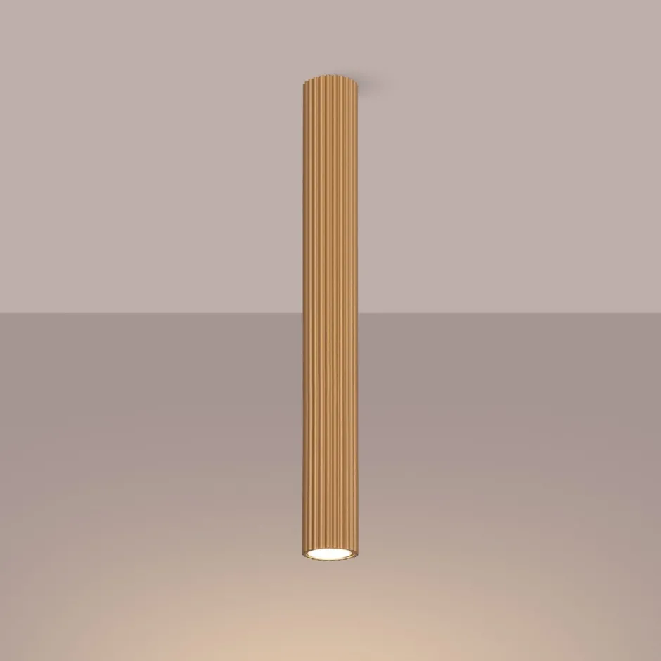 Wohnzimmerlampen|Küchenlampen*Sollux Aufbauspot Aufputz Ø 6,5 cm H: 60 cm Aluminium in Gold GU10