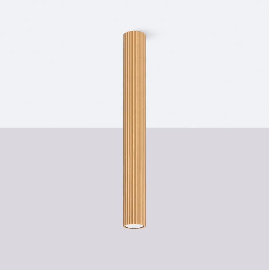 Wohnzimmerlampen|Küchenlampen*Sollux Aufbauspot Aufputz Ø 6,5 cm H: 60 cm Aluminium in Gold GU10