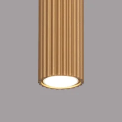 Wohnzimmerlampen|Küchenlampen*Sollux Aufbauspot Aufputz Ø 6,5 cm H: 60 cm Aluminium in Gold GU10