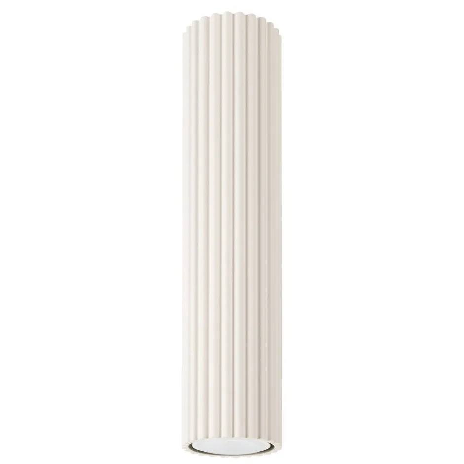 Wohnzimmerlampen|Küchenlampen*Sollux Aufbauspot GU10 in Creme Ø 6,5 cm H: 30 cm schmal BERTA
