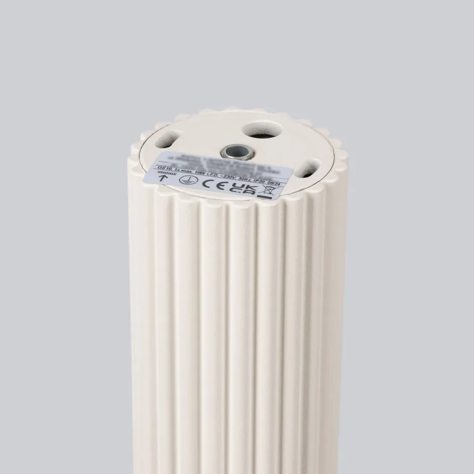 Wohnzimmerlampen|Küchenlampen*Sollux Aufbauspot GU10 in Creme Ø 6,5 cm H: 30 cm schmal BERTA