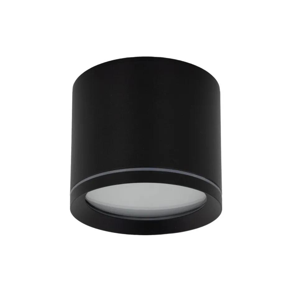 Metall Lampen|Feuchtraumleuchten*TK Lighting Aufbauspot Schwarz Aluminium GX53 IP44 Ø8,4 cm Aufputz