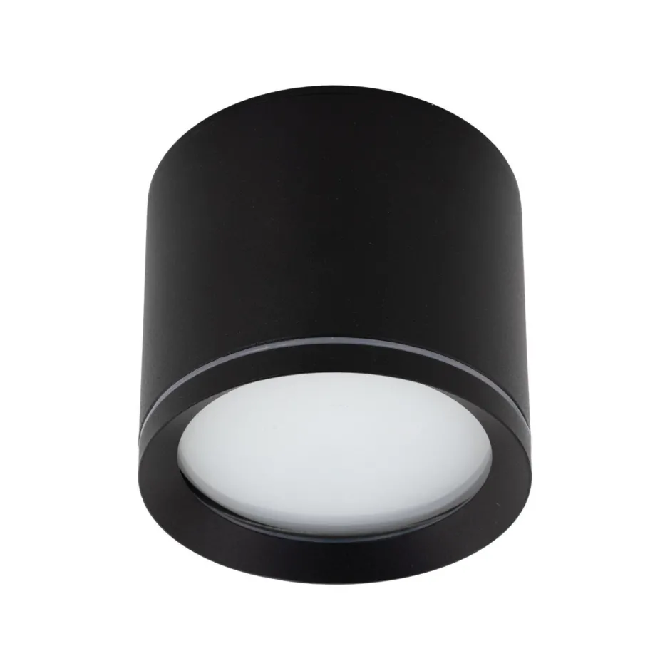 Metall Lampen|Feuchtraumleuchten*TK Lighting Aufbauspot Schwarz Aluminium GX53 IP44 Ø8,4 cm Aufputz