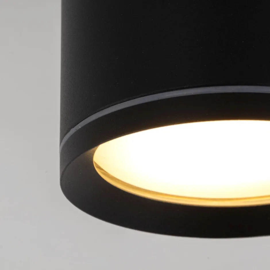 Metall Lampen|Feuchtraumleuchten*TK Lighting Aufbauspot Schwarz Aluminium GX53 IP44 Ø8,4 cm Aufputz