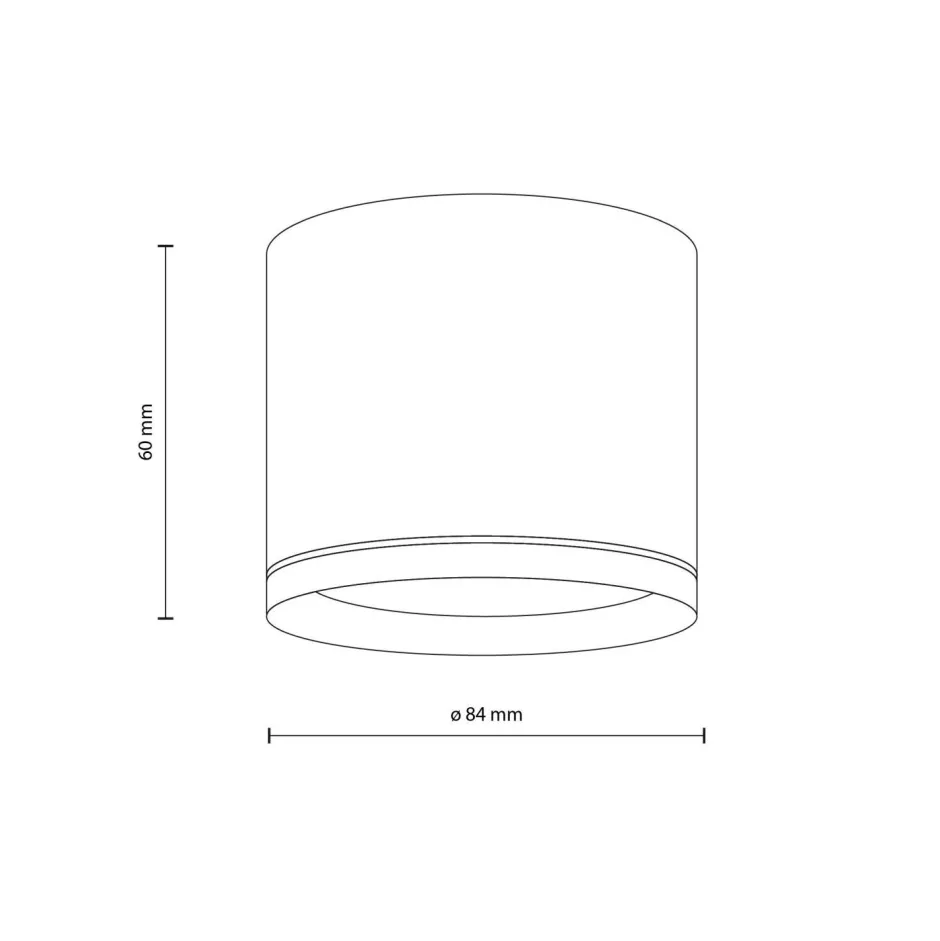 Metall Lampen|Feuchtraumleuchten*TK Lighting Aufbauspot Schwarz Aluminium GX53 IP44 Ø8,4 cm Aufputz