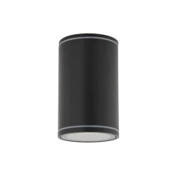 Metall Lampen|Feuchtraumleuchten*TK Lighting Aufbauspot Schwarz Metall GU10 IP44 Ø6,3 cm Aufputz