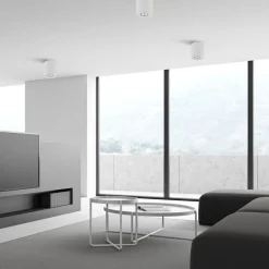 TK Lighting Aufbauspot Weiß Metall Ø 11 cm rund GU10 Zeitlos< Spots|Küchenlampen