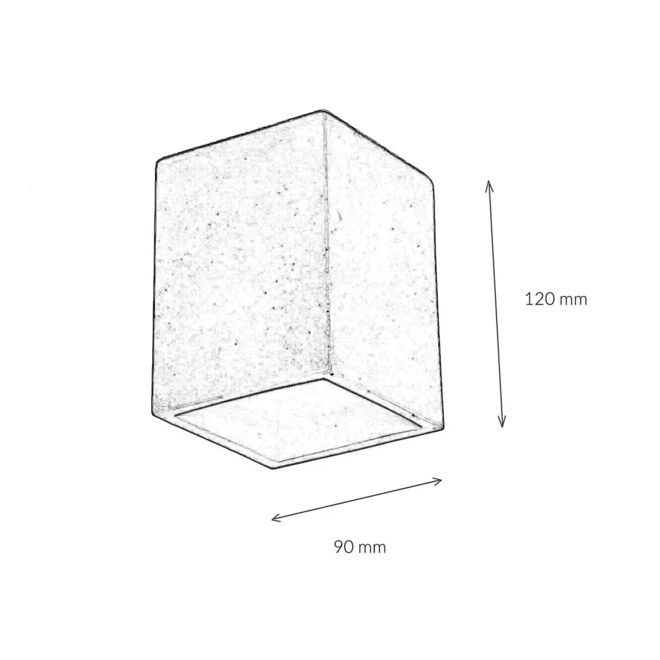 Betonlampen|Moderne Lampen*Easylight Aufbaustrahler Eckig Beton