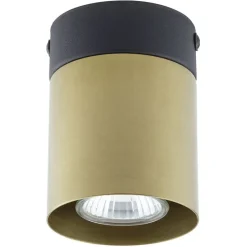 Spots|Flurlampen*TK Lighting Aufbaustrahler Metall Schwarz Gold Ø8 cm elegant