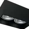 Nowodvorski Aufbaustrahler Schwarz 2-flmg< Küchenlampen|Spots