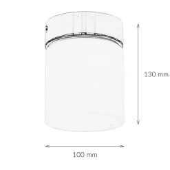 Küchenlampen|Glaslampen*Nowodvorski Aufbaustrahler Weiß Chrom Glas