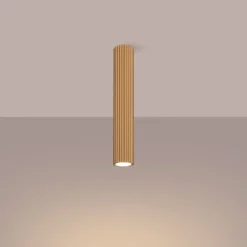 Sollux Aufputz Deckenspot GU10 H: 40 cm Ø 6,5 cm in Gold Modern< Küchenlampen|Metall Lampen