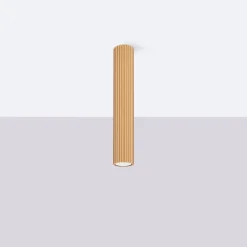 Sollux Aufputz Deckenspot GU10 H: 40 cm Ø 6,5 cm in Gold Modern< Küchenlampen|Metall Lampen