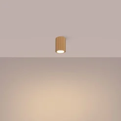 Sollux Aufputz Spot GU10 H: 10 cm Ø 6,5 cm klein in Gold Modern< Flurlampen|Wohnzimmerlampen