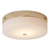Deckenleuchten|Badezimmer Lampe*Elstead Bad Deckenleuchte JANJA in Gold IP44 Ø30cm Lampe