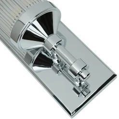 Glaslampen|Designerlampen*Elstead Bad Wandlampe in Chrom IP44 Design Leuchte ERVA