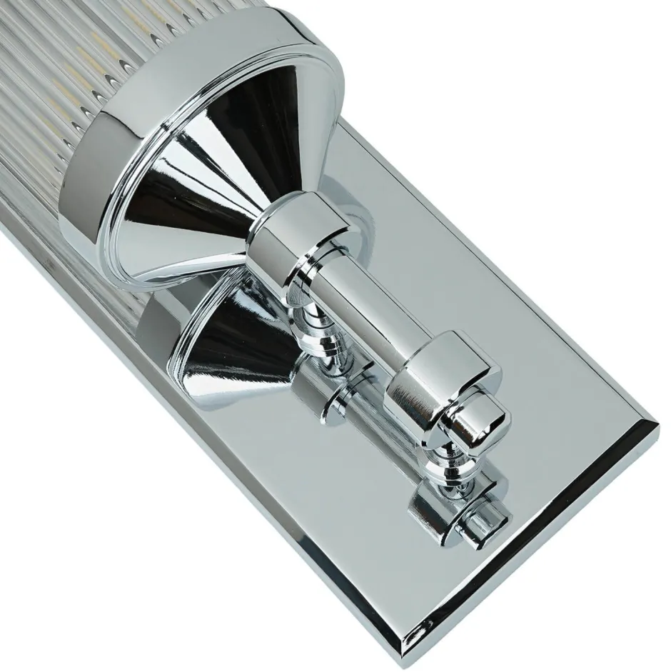 Glaslampen|Designerlampen*Elstead Bad Wandlampe in Chrom IP44 Design Leuchte ERVA