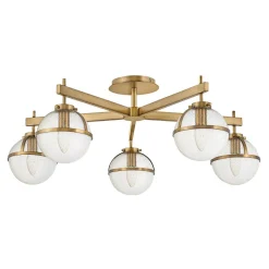 Elstead Badezimmerlampe Decke Glas Metall E14 IP44 81,3 cm breit< Deckenleuchten|Badezimmer Lampe