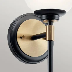 Elstead Badezimmerlampe IP44 LED G9 34,8 cm hoch Metall Glas< Wandleuchten|Metall Lampen