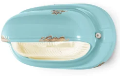 Wohnzimmerlampen|Glaslampen*Ferroluce Badezimmerlampe Keramik Glas E27 B: 24 cm Maritim