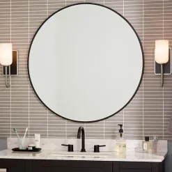 Wandleuchten|Metall Lampen*Elstead Badezimmerlampe LED G9 IP44 Glas Metall H: 33,8 cm 3000 K