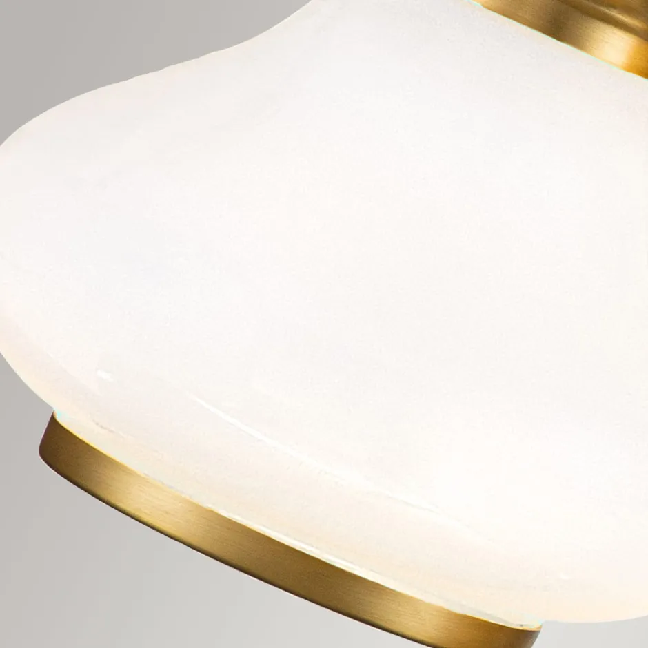 Elstead Badezimmerlampe LED G9 IP44 B: 61 cm Messing Weiß< Wandleuchten|Badezimmer Lampe