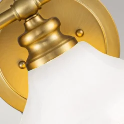 Elstead Badezimmerlampe LED G9 IP44 B: 61 cm Messing Weiß< Wandleuchten|Badezimmer Lampe