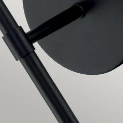 Elstead Badezimmerlampe Metall Glas IP44 40,3 cm hoch Schwarz< Wandleuchten|Badezimmer Lampe