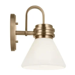 Elstead Badezimmerlampe Metall Glas mit LED G9 IP44 24 cm hoch< Wandleuchten|Küchenlampen