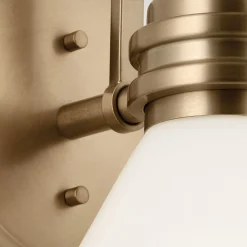 Elstead Badezimmerlampe Metall Glas mit LED G9 IP44 24 cm hoch< Wandleuchten|Küchenlampen