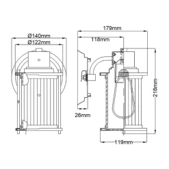 Wandleuchten|Badezimmer Lampe*Elstead Badezimmerlampe Wand IP44 H: 21,8 cm Metall Glas E27