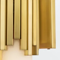 Wandleuchten|Flurlampen*Elstead Badezimmerlampe Wand LED G9 55,9 cm hoch Metall Glas IP44